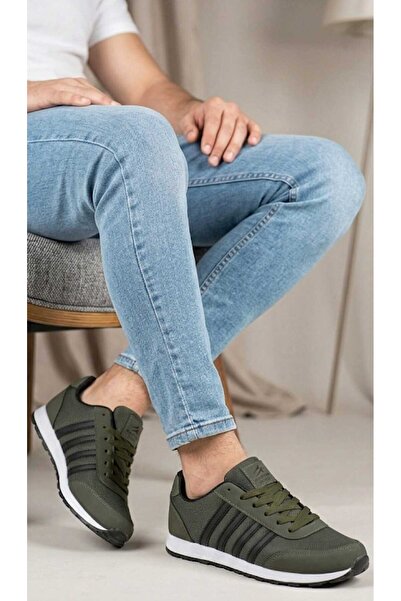 Master Mind Men's Sports Shoes Khaki Color Summer Stretchy Lightweight Non-Sl...