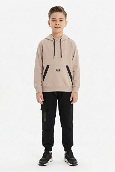 NEWKİDS Sezonsko 100% pamuk Kengur džep Sa kapuljačom Komplet trenerke za dečake