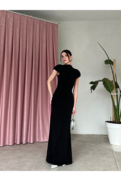 For Angels Yakası Tulle Beli Ruched Candy Dress