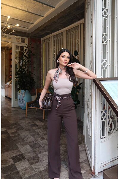 KECHİ WOMAN Linda Twil Fabric Accessory Pants