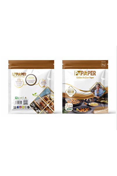 PuPaper PuPaper Premium Swiss Brown Baking Paper, 22cm Square Perforated Air ...