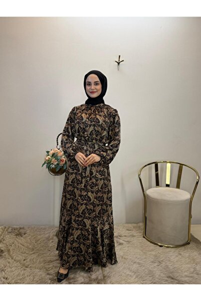 jooq فستان منقوش عتيق