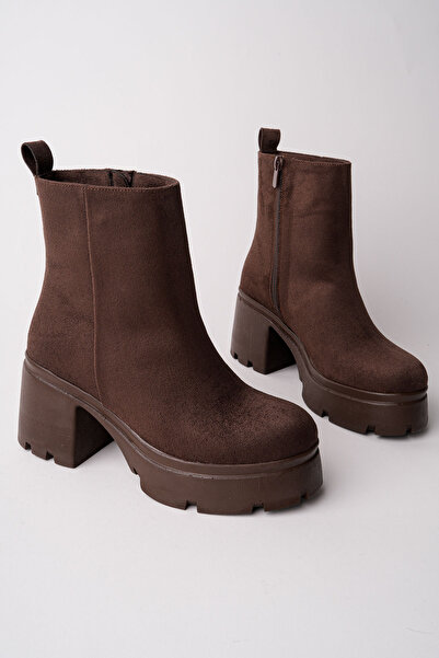 Madam Tarz Jbr-Bt65 Block Heel Zip-Up Boots