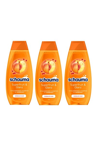 Schauma Shampoo with Fruit Extracts and Vitamins 400 ml X 3 Pieces