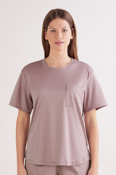 INTIMISSIMI Short Sleeve Elevated Cotton T-Shirt