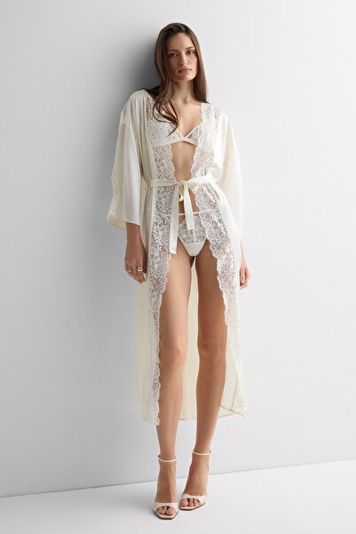 INTIMISSIMI Ethereal Embrace Silk Long Dressing Gown