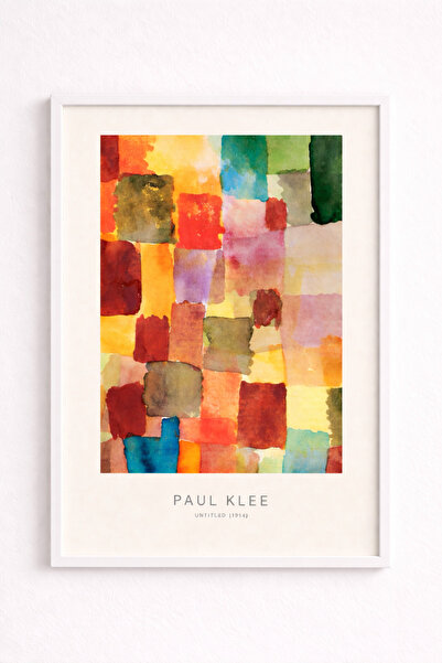 artera casa Paul Klee Renk Blokları Modern Tablo – Soyut Sanat Çerçeveli Duva...