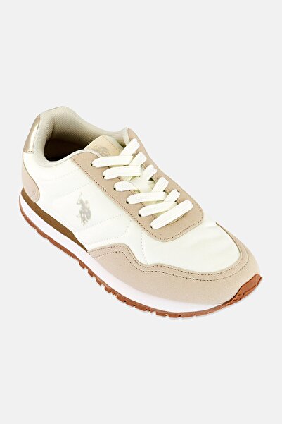 U.S. Polo Assn. حذاء نسائي دانتيل وشعار ماركة من جلد سويدي الصناعي، متعدد الأ...