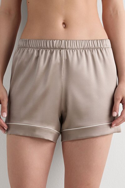 INTIMISSIMI Edge Decorated Silk Shorts
