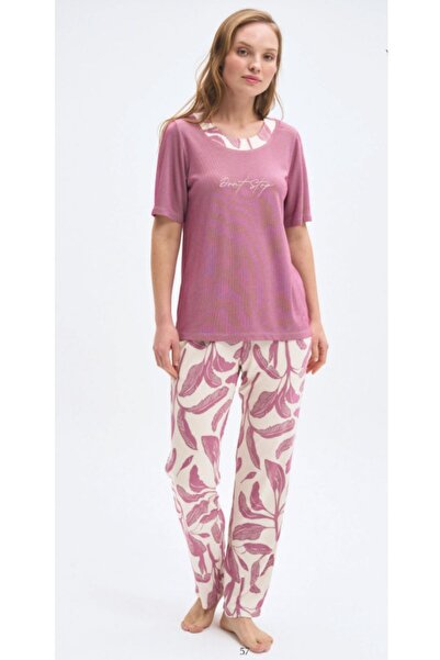 Pijadore Βισκόζη Ελαστικό Υφασμάτινο κοντομάνικο γυναικείο σετ πιτζάμες Dolce