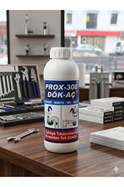 Prox -300 Dök-Aç Profesyonel Lavabo, Banyo ve Gider Açıcı 2kg Güçlü Formül, Kırmadan Kesin