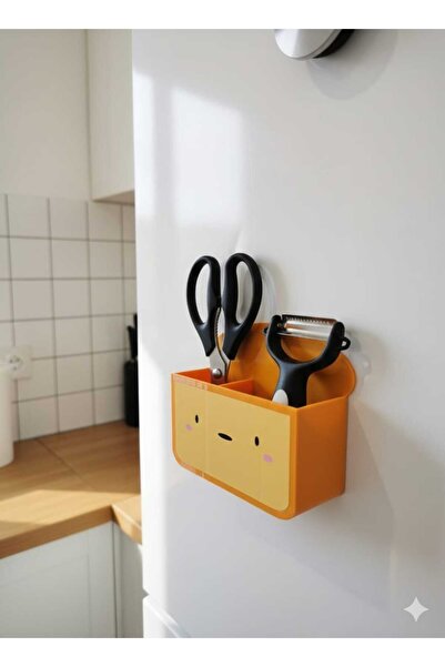 Kitchen Dream حامل مغناطيسي للملعقة وشريط تعليق للثلاجة بتصميم خبز لطيف بقسمي...