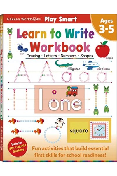 Gakken Play Smart Learn to Write Workbook Ages 3-5: Tracing, Letters, Numbers...