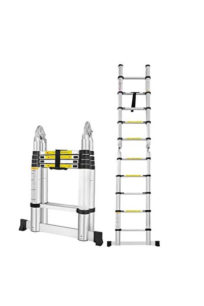 ADR 5+5 Basamaklı 3,2Mt Uzayan Çift Yönlü Teleskopik Alüminyum Merdiven