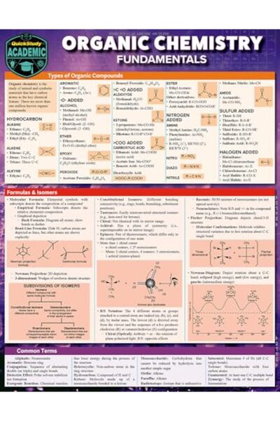 BarCharts أساسيات الكيمياء العضوية