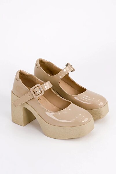 kajal ayakkabı Smr 3262 Belted High Heel Loafer