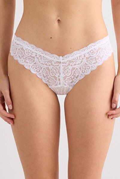 INTIMISSIMI 80's Style Lace Brazilian Slip Panties
