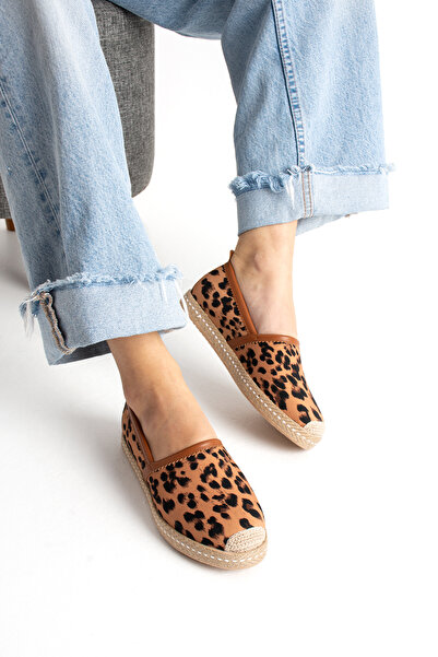 HVZ Exclusive Taba Leopard Дамски еспадрили с тъкана подметка Удобни и ергоно...
