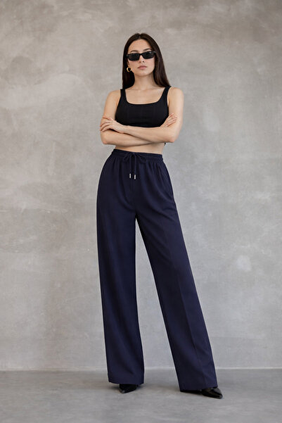 BARLİZ Women's Premium Model Trend Crepe Fabric Trousers