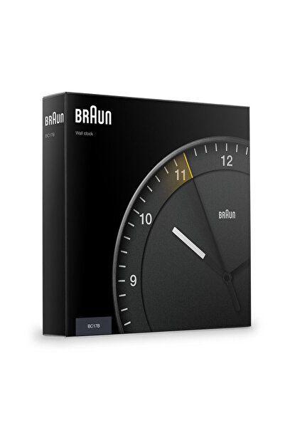 Braun BC17B SİYAH DUVAR SAATİ