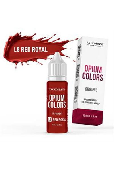 AS COMPANY Red Royal Organik Kalıcı Makyaj Dudak Pigmenti 15 ml - L8