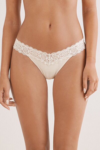 INTIMISSIMI سراويل داخلية برازيلية طراز الثمانينات دانتيل و قطن