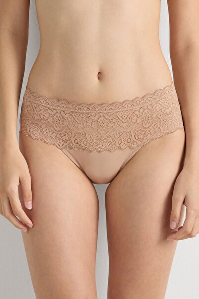 INTIMISSIMI Lace and Cotton Slips
