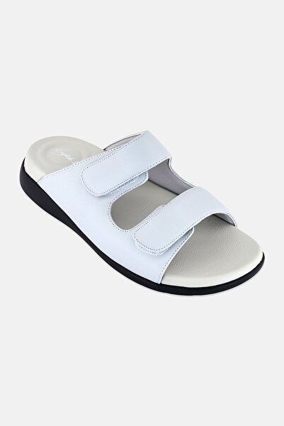 English Laundry Men Velcro Closure Arabic Sandals, Light Grey