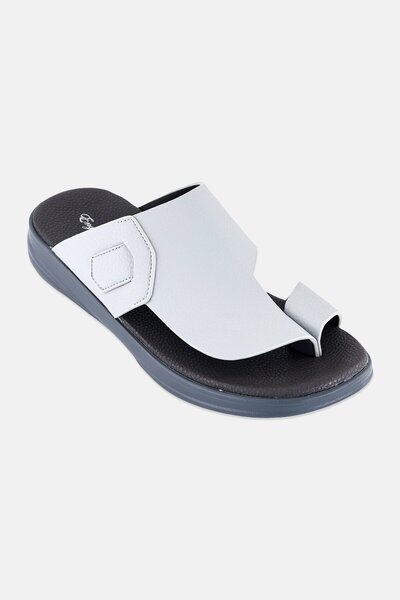 English Laundry Men Slip On Arabic Sandals, Grey