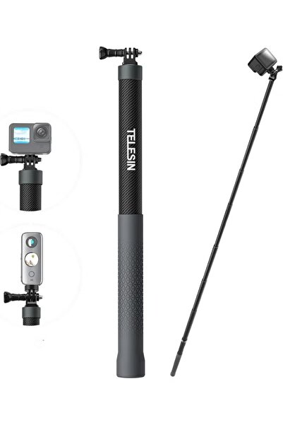 BlueFire TELESIN 3rd Gen 3M Carbon Fiber Selfie Stick – Ultra Long 300cm Wate...