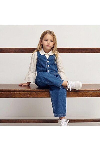 Elefantejr La'ciel denim y Vest pant set