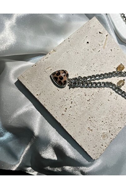 LEOPAR KALP KOLYE