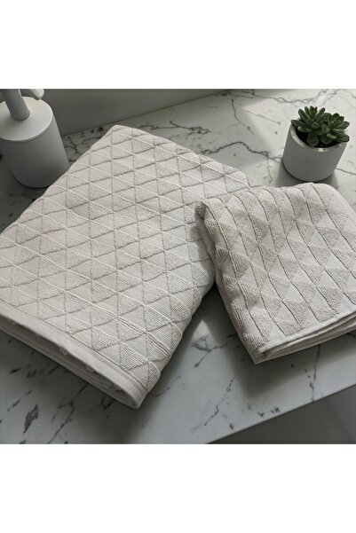 Softplus 100% Cotton Piece Bath Towel and Head Towel Set