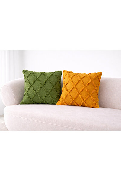 SWITA Decorativ dublu B model în romburi K in cu țesătură K Husă de pernă pen...