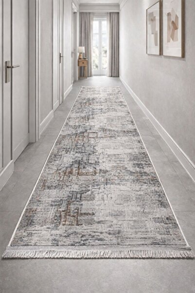 MBA Defna 1907 Vizon Salon Halısı Koridor Kesme Yolluk Yumuşak Doku Kaymaz To...