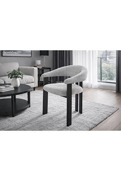 N.zone Modern dining chair with an elegant design and luxurious velvet fabric...