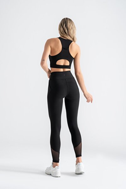 Atelier Masal Women's Shaping Sports Leggings with Mesh and Pocket Detail, Hi...