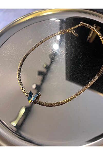 gozdeasutayaccessory Steel Butterfly Detail Chain Necklace