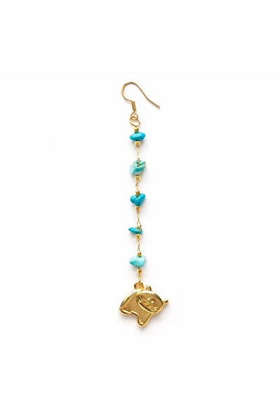 Hanori Accessory حامل كتب طبيعي باللون الفيروزي مكون من مرصّع بالأحجار سلسلة ...