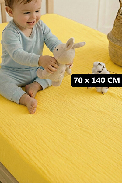 Soho Organics موسلين ملاءة مطاطية - 70x140 سم |   ارتفاع السرير 10-15 سم |   ...