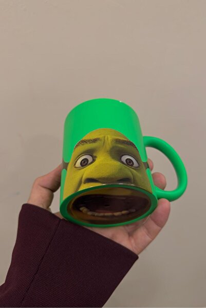 Namgo كوب من البورسلين الأخضر النيون مع فم شريك