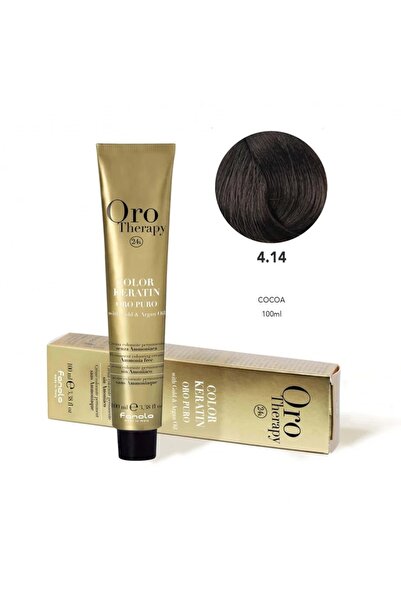 Fanola كريم تلوين الشعر أورو بورو 4.14 كاكاو 100 مل