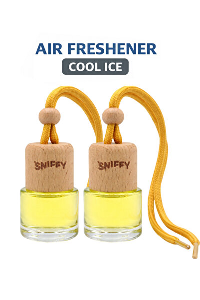 sniffy Car Hanging Air Freshener Combo Pack Cool Ice Long Lasting Spill Proof...