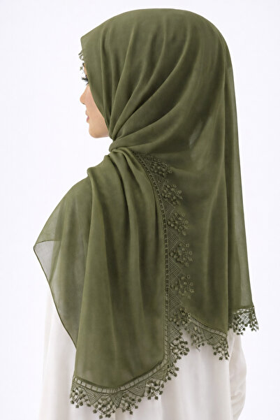 Paciqa Women's Chiffon Lace Piece Needle Embroidered Mevlüt Shawl Evening Dre...