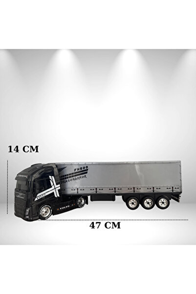 Maisto Büyük Boy Siyah Volvo Ragonarmor Model Oyuncak Tır - 47 cm Uzunluk