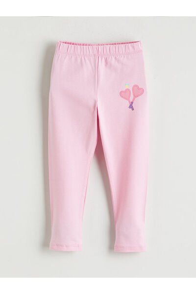 LC Waikiki Sparkling Choices by Shining Store Printed Girls' Leggings with Wa...
