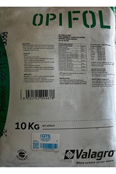 Valagro OPIFOL 15-15-15 DENGELİ GÜBRE 10KG