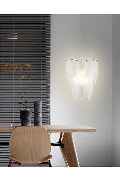 RFAN Wall Lamp, Model 5866/2, Glass Texture, Metal, 2 X E27, Gold