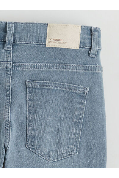 LC Waikiki Γκρι εφαρμοστό Παντελόνι τζιν για αγόρια