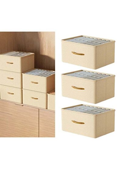 Arabest 3Pcs Wardrobe Clothes Organizer Foldable Closet Storage Organizer,Was...